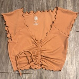 PacSun Ruffled Crop Top